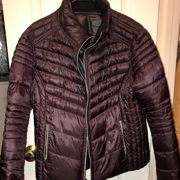 guess reversible puffer jacket